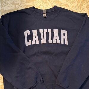 Caviar Navy Blue Sweatshirt